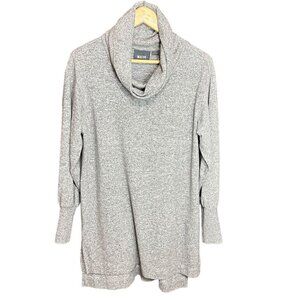 Maeve By‎ Anthropologie Sweater Dress Gray Cowl Neck Long Sleeve Comfy Small